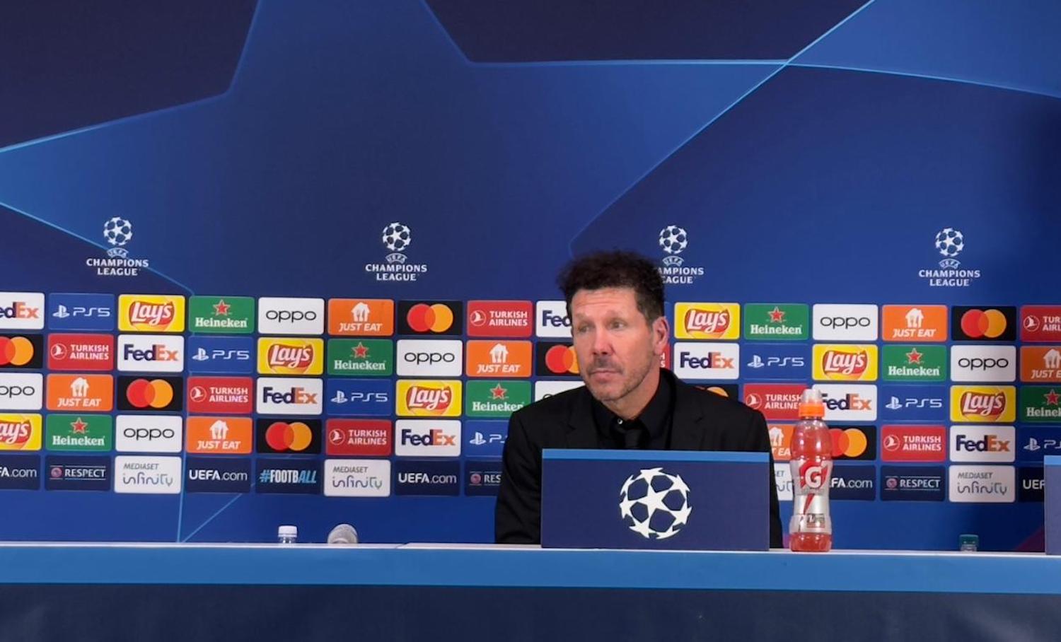 Simeone: “Inter avversario molto difficile. Ci è mancato il gol, ottimista per il ritorno”